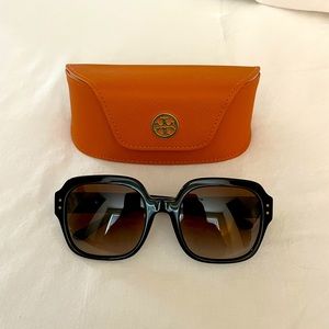 Tory Burch Sunglasses and Protective Orange Case